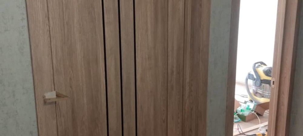 Установили межкомнатные двери (полотно эмаль)